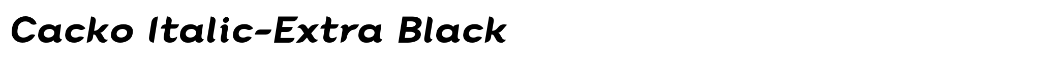 Cacko Italic-Extra Black image